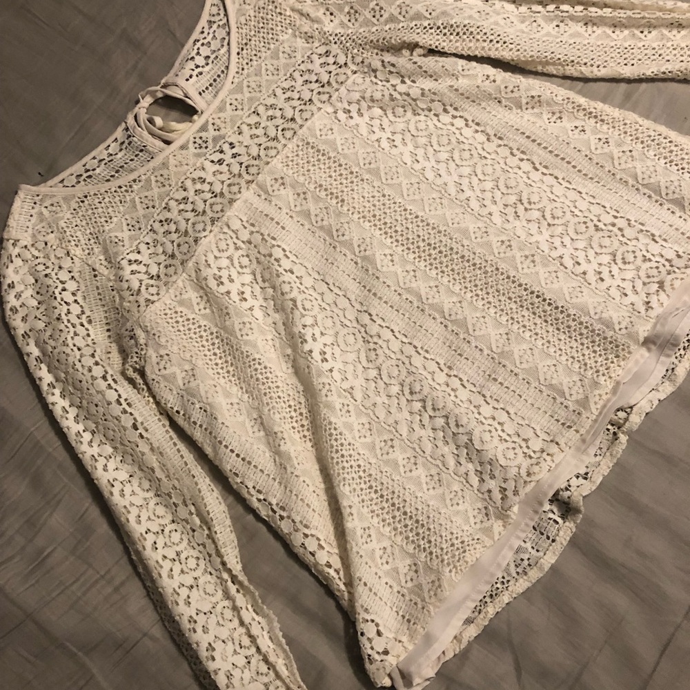 Hollister lace shirt